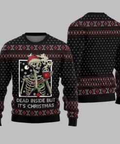 Dead Inside But It's Christmas Ugly Sweater 2025 Christmas 