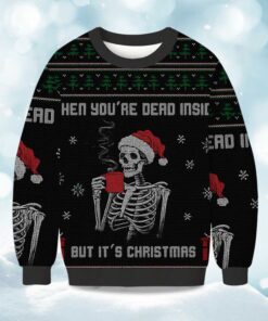 Dead Inside Festive Outside Christmas Ugly Sweater