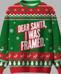 Alternative view of Dear Santa I Was Framed Ugly Christmas Sweater