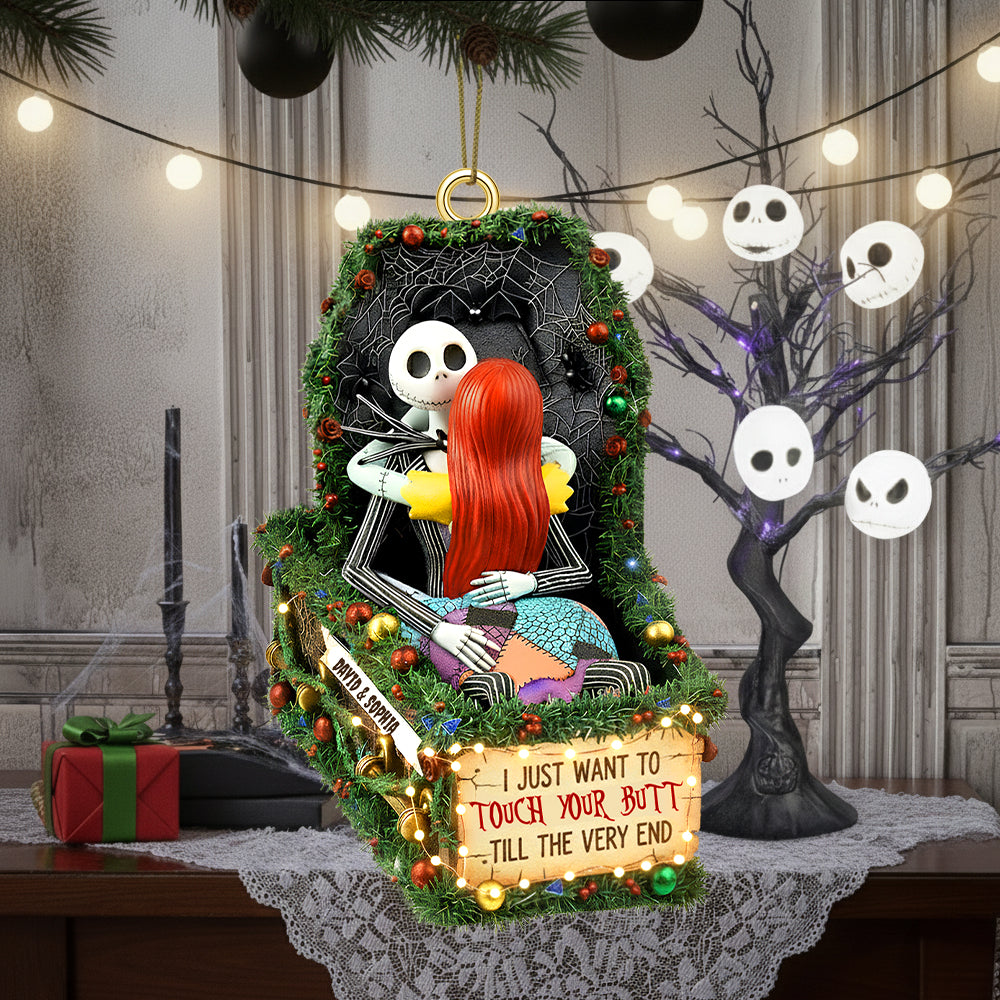 Deathly Love Christmas Ornament, Personalized Gifts For Couple 02qhtn100925 - Image 3