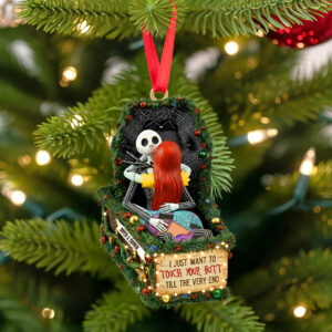 Alternative view of Deathly Love Christmas Ornament, Personalized Gifts For Couple 02qhtn100925