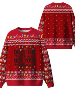 Alternative view of Deck The Halls And Not Your Husband Ugly Sweater 2025 Christmas 