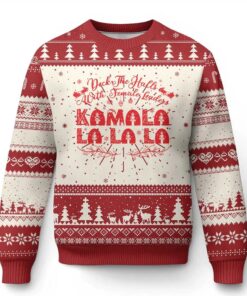 Deck The Halls With Female Leaders Kamala La La La Ugly Christmas Sweater 