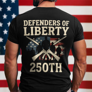 Defenders Of Liberty 250th Anniversary USA Back Side Dark Shirt HA75 897294