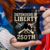 Defenders Of Liberty 250th Anniversary USA Black Mug HA75 897296