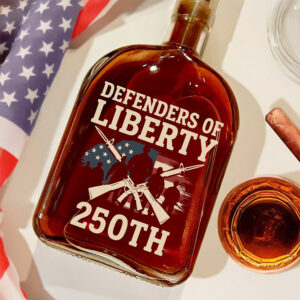 Alternative view of Defenders Of Liberty 250th Anniversary USA Whiskey Bottle HA75 897298