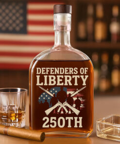 Defenders Of Liberty 250th Anniversary USA Whiskey Bottle