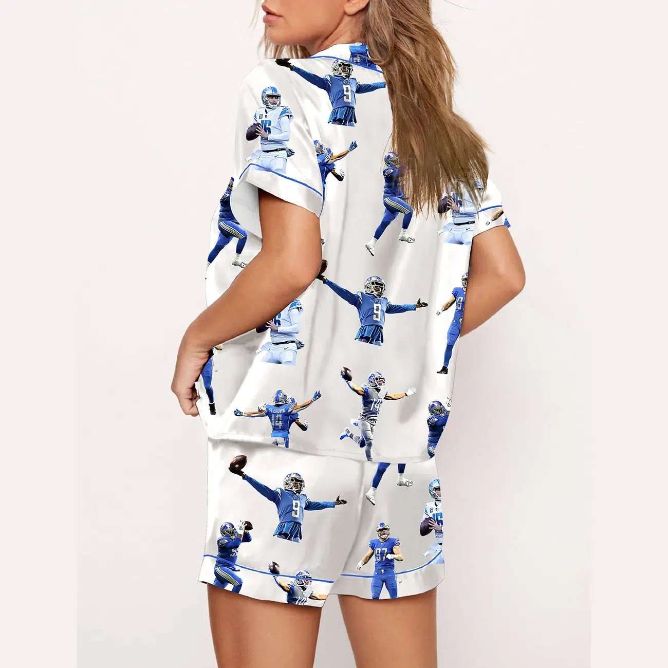 Detroit Football Fans Pajama Set - Image 3