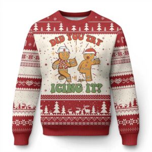 Did You Try Icing It Nurse Christmas Ugly Sweater - Grishko.com