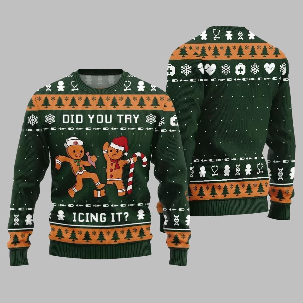 Did You Try Icing It Ugly Sweater 2025 Christmas - Grishko.com