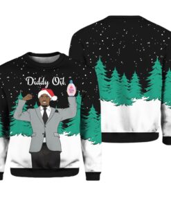 Alternative view of Diddy Oil Mens Ugly Christmas Sweater 