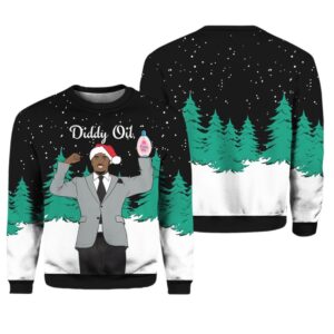 Diddy Oil Mens Ugly Christmas Sweater - Grishko.com