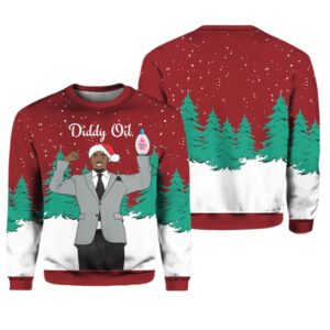 Alternative view of Diddy Oil Ugly Christmas Sweater - Grishko.com