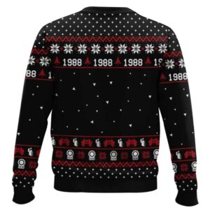 Alternative view of Die Hard 1988 Nakatomi Plaza Ugly Christmas Sweater