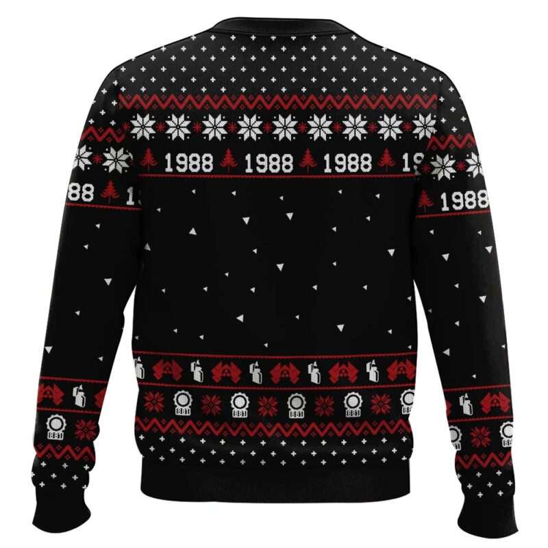 Alternative view of Die Hard 1988 Nakatomi Plaza Ugly Christmas Sweater