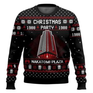 Die Hard 1988 Nakatomi Plaza Ugly Christmas Sweater
