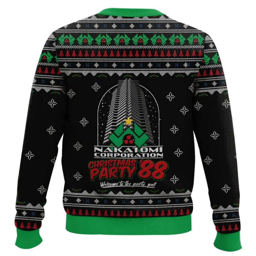 Alternative view of Die Hard Ho Ho Ho Machine Gun Christmas Ugly Sweater
