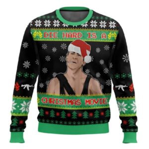 Die Hard Is A Christmas Movie Die Hard Ugly Sweater