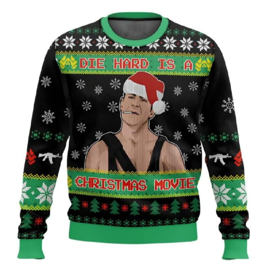 Die Hard Is A Christmas Movie Die Hard Ugly Sweater