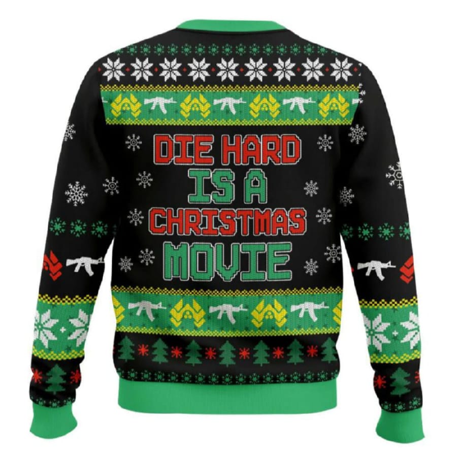 Alternative view of Die Hard Is A Christmas Movie Die Hard Ugly Sweater