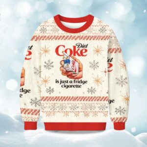 Diet Coke Is Just A Fridge Cigarette Christmas Ugly Sweater
