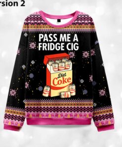 Alternative view of Diet Coke Pass Me A Fridge Cigarette Ugly Christmas Sweater
