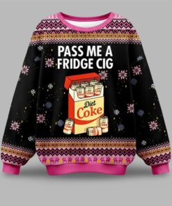 Diet Coke Pass Me A Fridge Cigarette Ugly Sweater 2025 Christmas 
