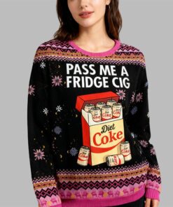Alternative view of Diet Coke Pass Me A Fridge Cigarette Ugly Sweater 2025 Christmas 