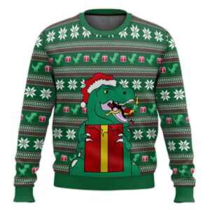 Dinasour Funny Ugly Christmas Sweater
