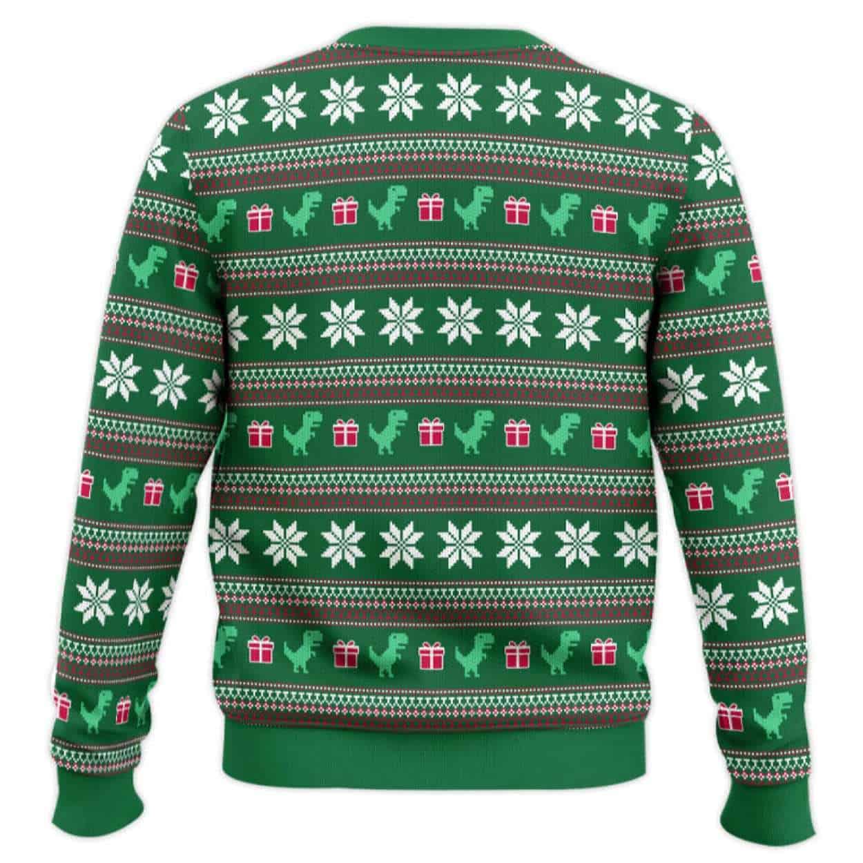 Alternative view of Dinasour Funny Ugly Christmas Sweater