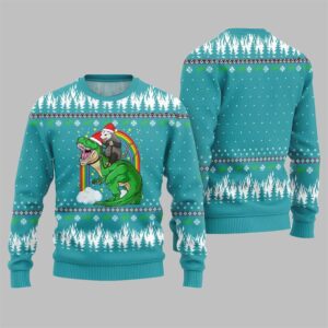 Dinosaur And Opossum Ugly Sweater 2025 Christmas - Grishko.com
