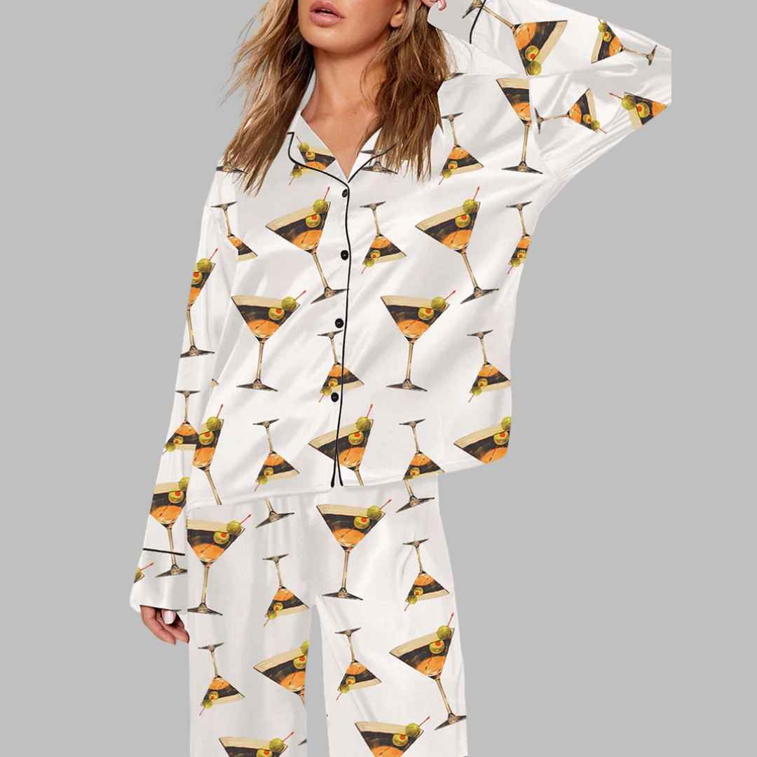 Dirty Martini Cocktail Pajama Set