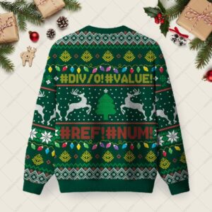 Alternative view of DIV0 Ugly Christmas Fuzzy Fleece Sweatshirt