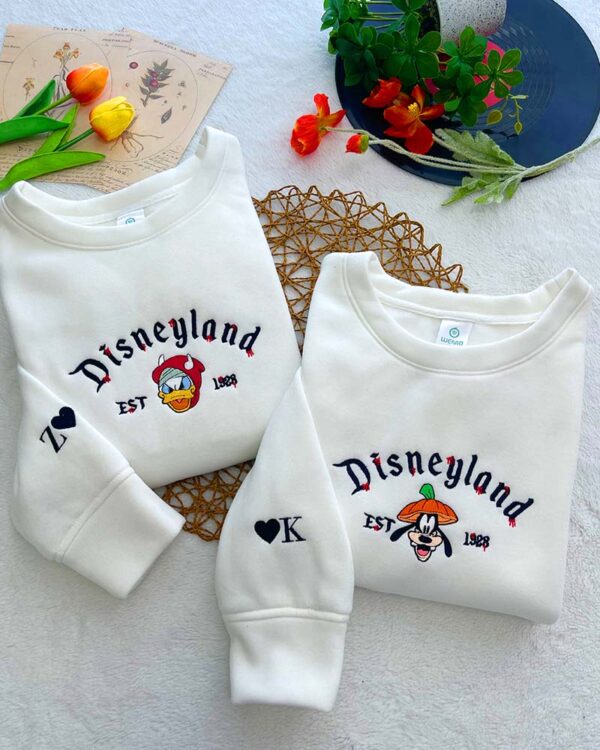 Disneyland Donald Duck & Goofy – Embroidered T-Shirt/Hoodie/Sweatshirt