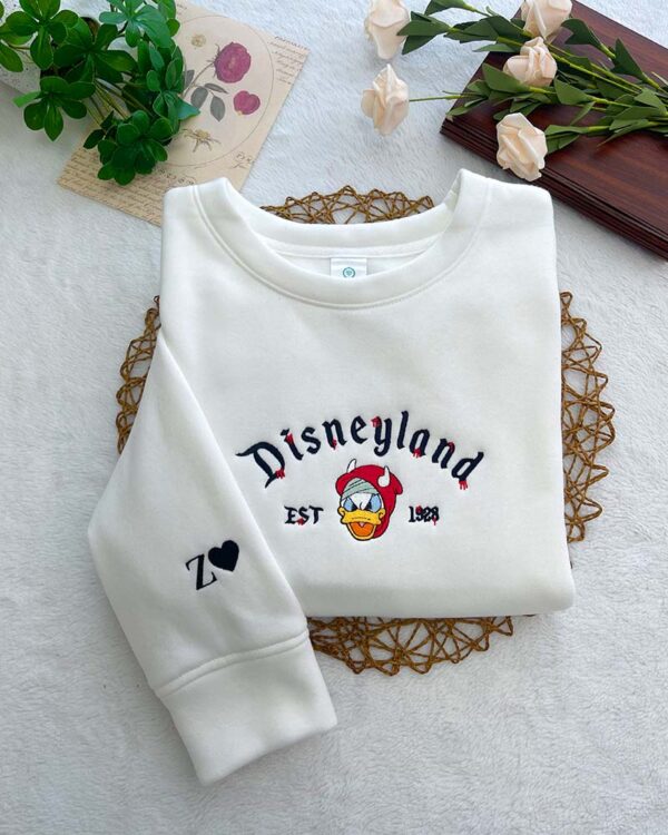 Disneyland Donald Duck & Goofy – Embroidered T-Shirt/Hoodie/Sweatshirt - Image 2