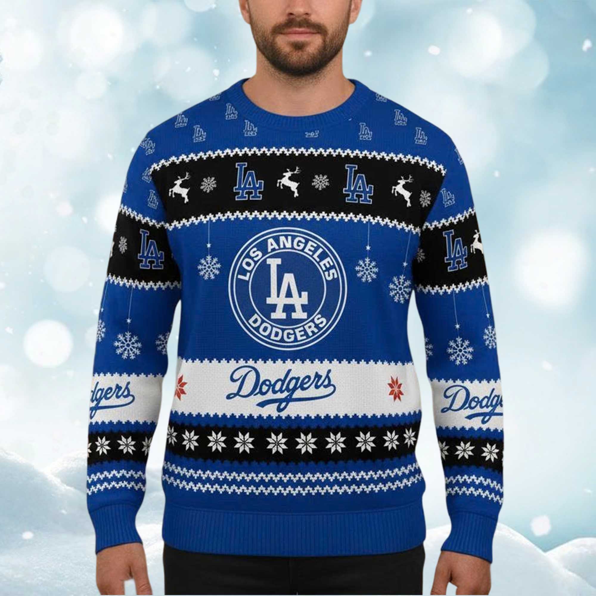 Dodger Back 2 Back World Series 2025 Champions Christmas Ugly Sweater