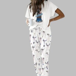 Alternative view of Dodgers Baseball Casual Pajama Set