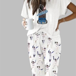 Dodgers Baseball Not Like Us Casual Pajama Set