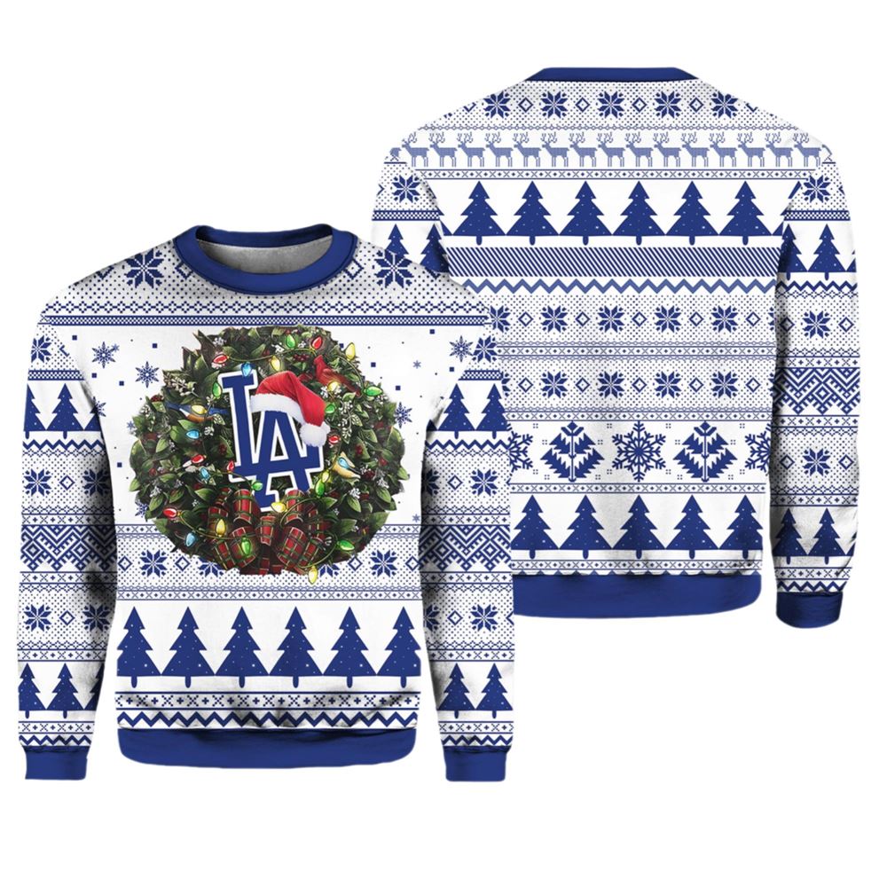 Dodgers Party Ideas Christmas Jumper Ugly Christmas Sweater - Grishko.com