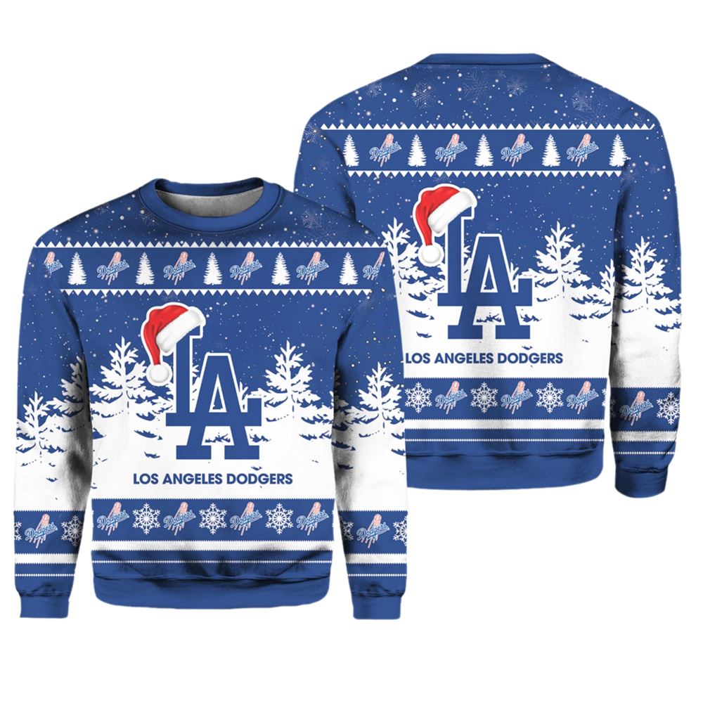 Alternative view of Dodgers Special Christmas Ugly Christmas Sweater - Grishko.com