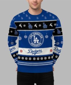 Alternative view of Dodgers World Series 2025 Back To Back Ugly Sweater 