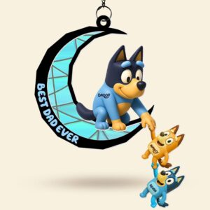 Alternative view of Dog Dad Suncatcher Ornament - Personalized Gifts For Dad 02ohti060525