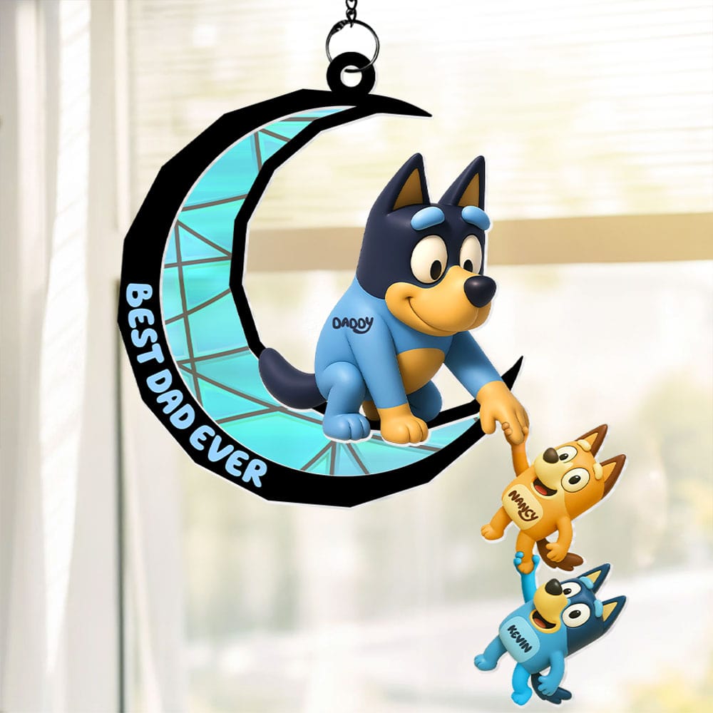 Dog Dad Suncatcher Ornament - Personalized Gifts For Dad 02ohti060525 - Image 3