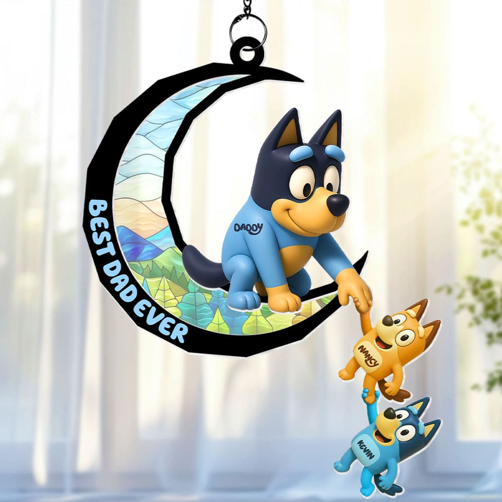 Dog Dad Suncatcher Ornament - Personalized Gifts For Dad 02ohti060525