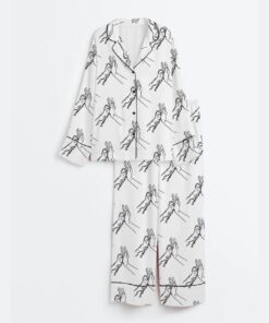 Dog Hands Satin Pajama Set