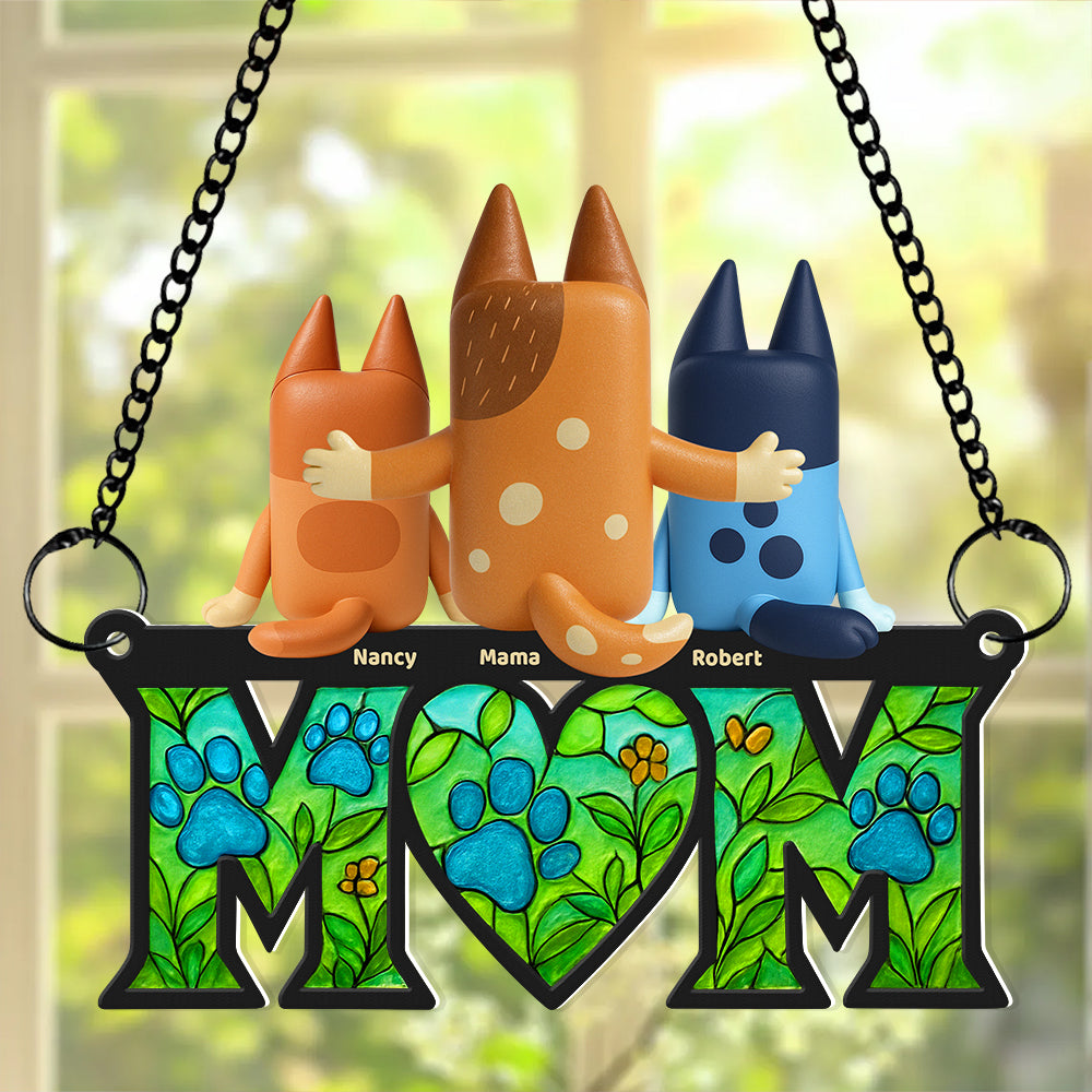 Alternative view of Dog Mom Suncatcher Ornament Gifts For Mom 03NADT180425