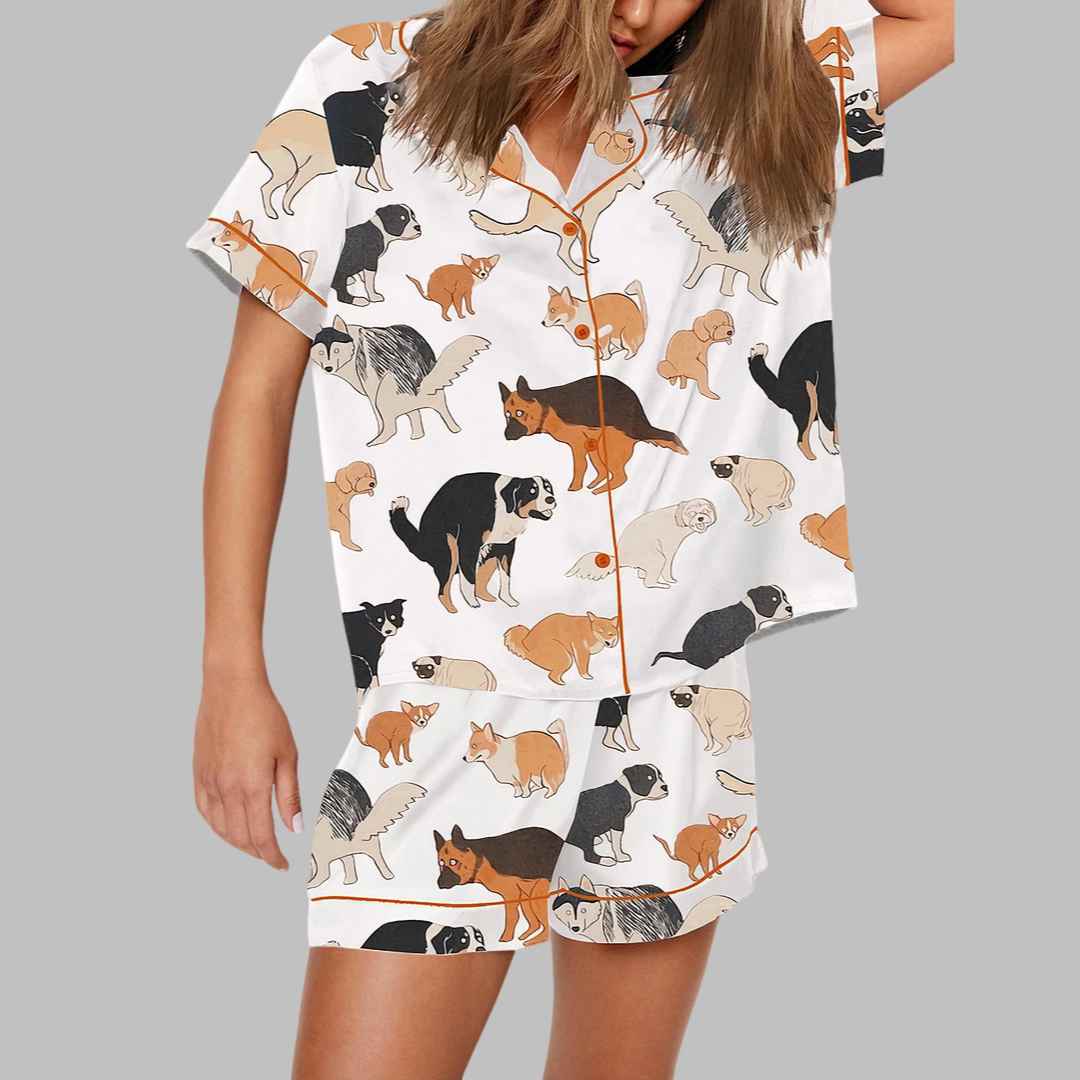 Dog Pooping Pajama Set