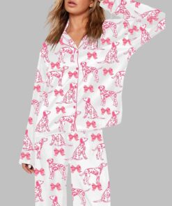 Alternative view of Dog Valentine's Day Gift Art Print Pajama Set