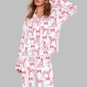 Alternative view of Dog Valentine's Day Gift Art Print Pajama Set