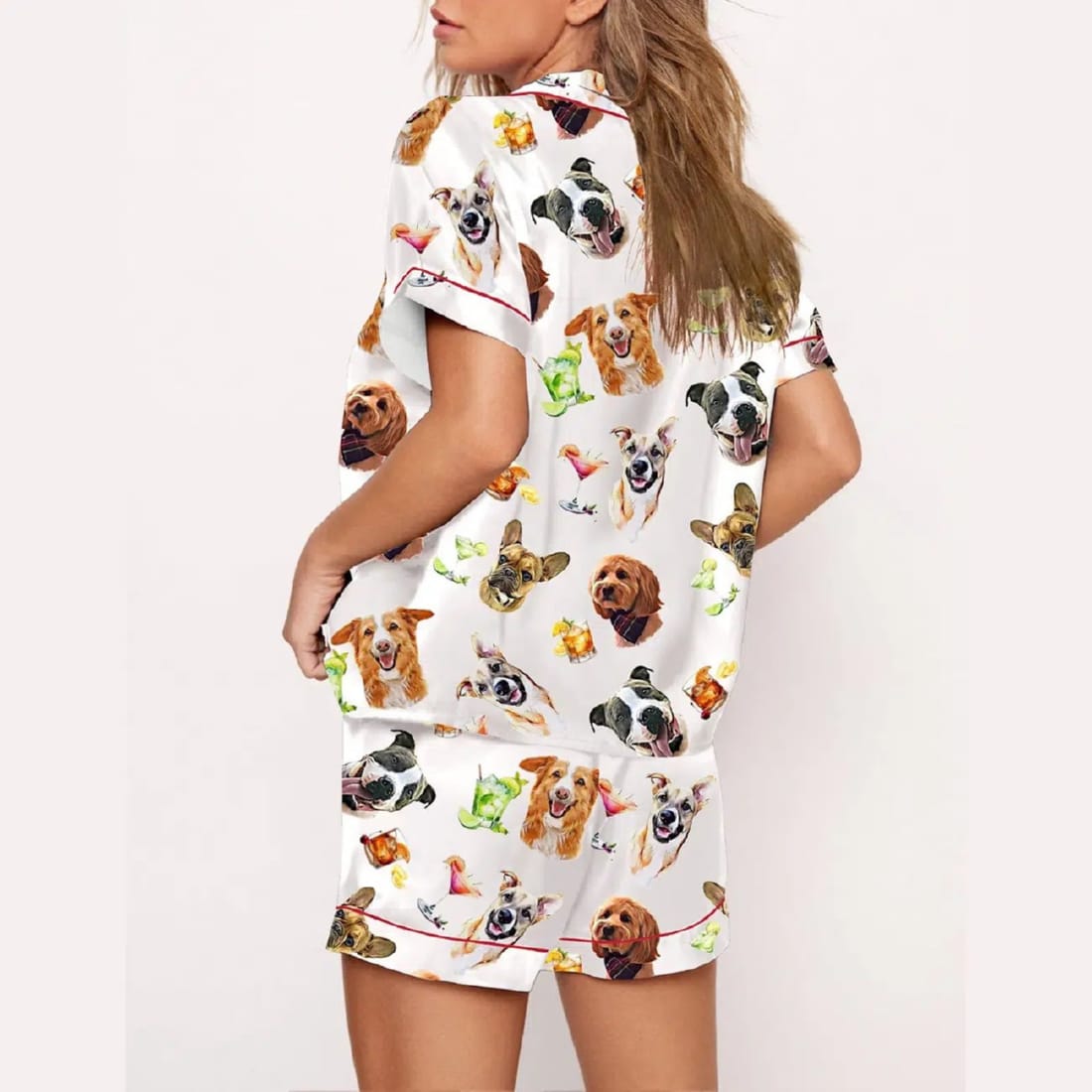 Dogs Aperol Spritz Old Fashioned Pajama Set - Image 3